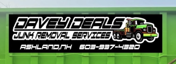 Davey Deals Junk Removal Services dumpster sign
